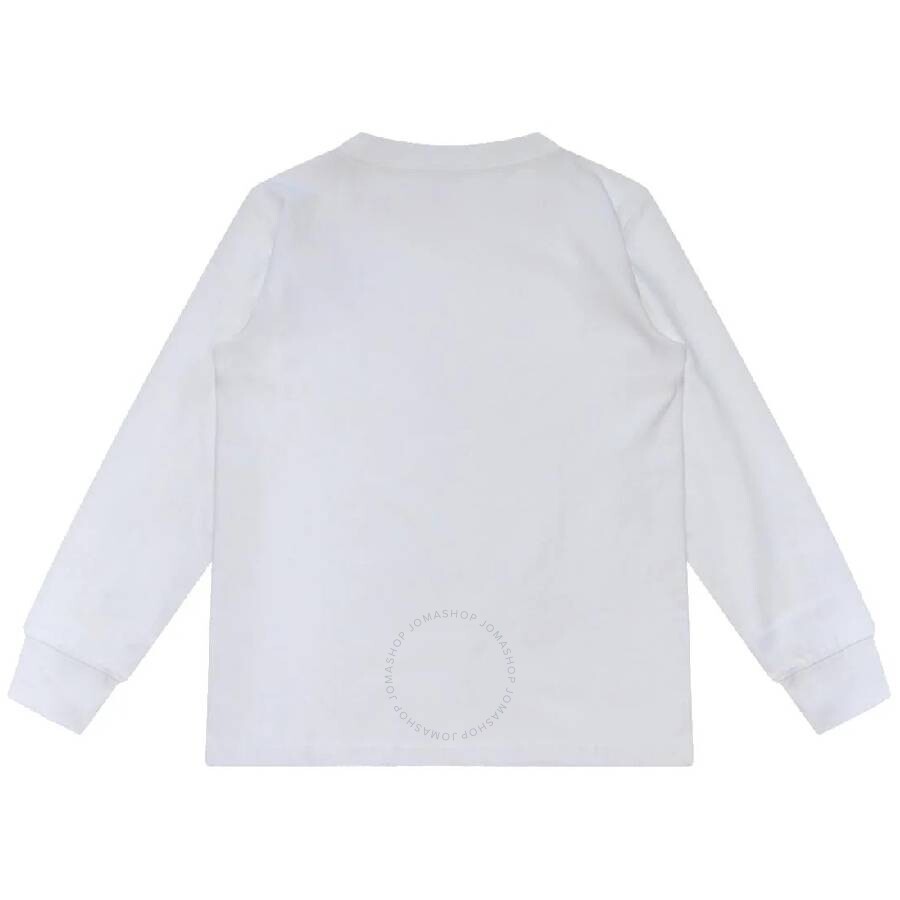 Polo Ralph Lauren Boys Signature Pony Long Sleeve T-shirt In White