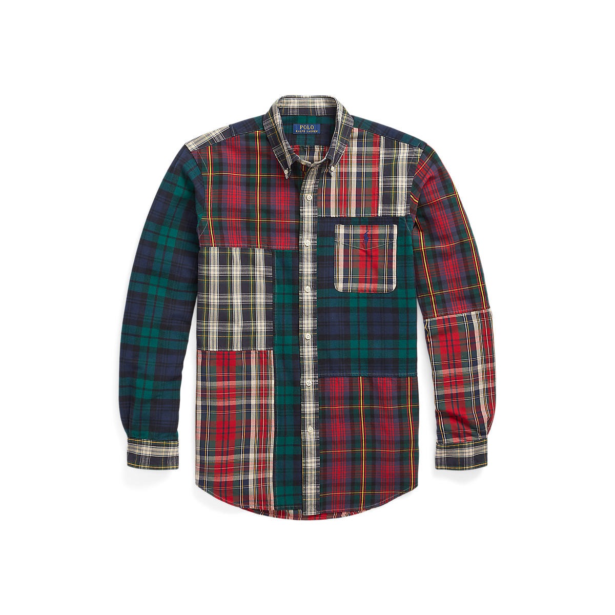 Ralph Lauren POLO by Ralph Lauren Check Pattern Long Sleeve Silk x Linen Shirt Men's L / eaa496849