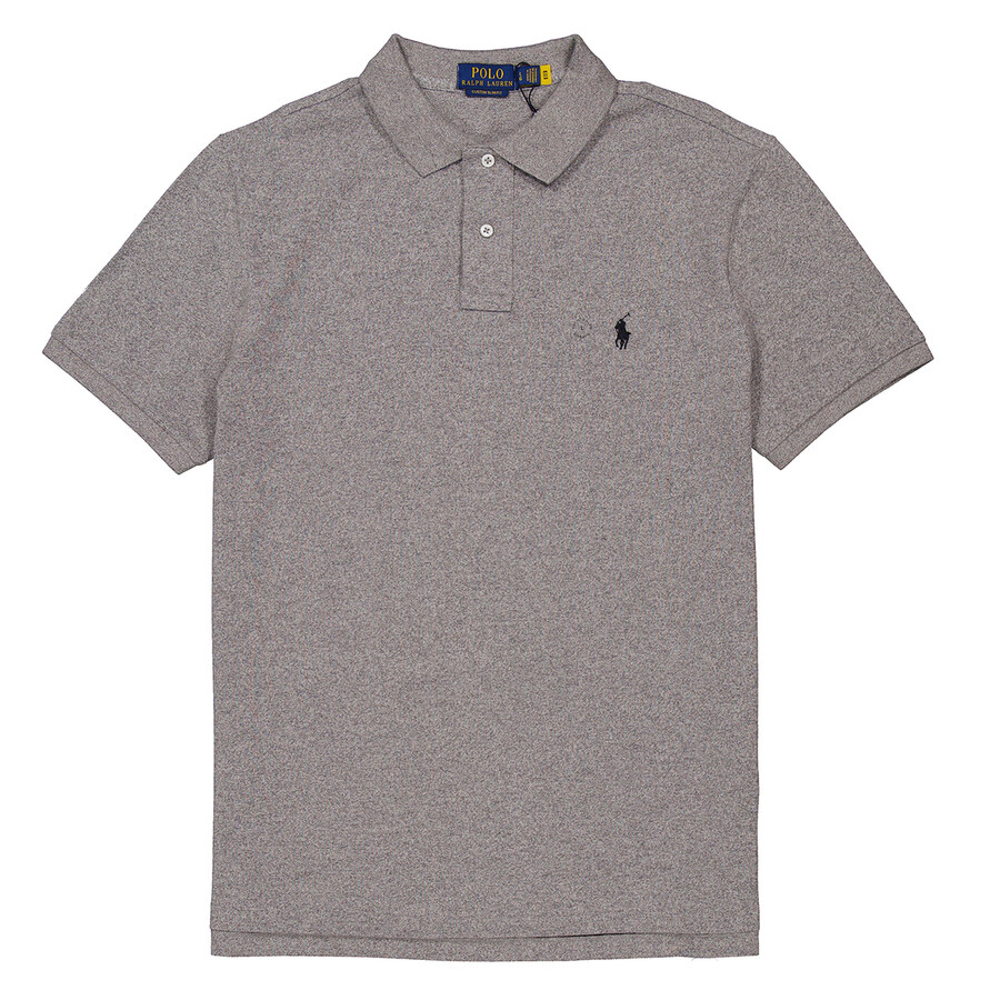 Classics Grey Embroidered Logo Polo Shirt
