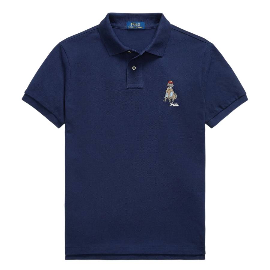 な　Polo Ralph Lauren Polo Ralph Lauren Custom Slim Fit Dog-Embroidered Polo Shirt, Size