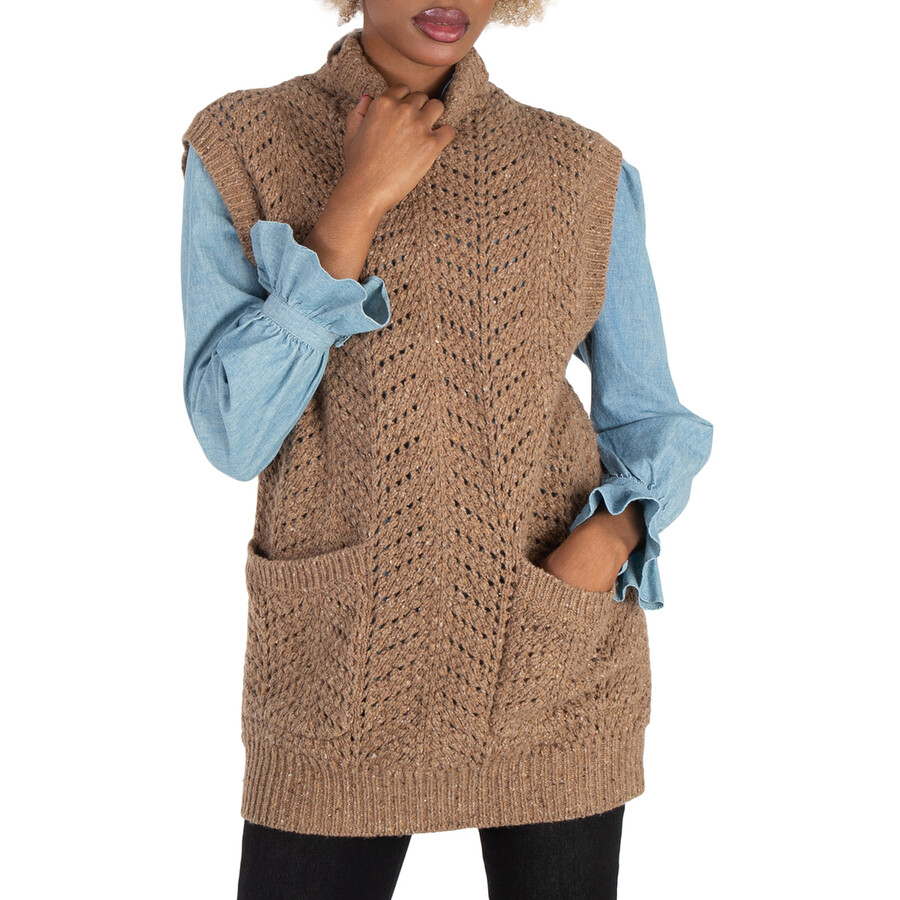 Donegal Open-Knit Vest