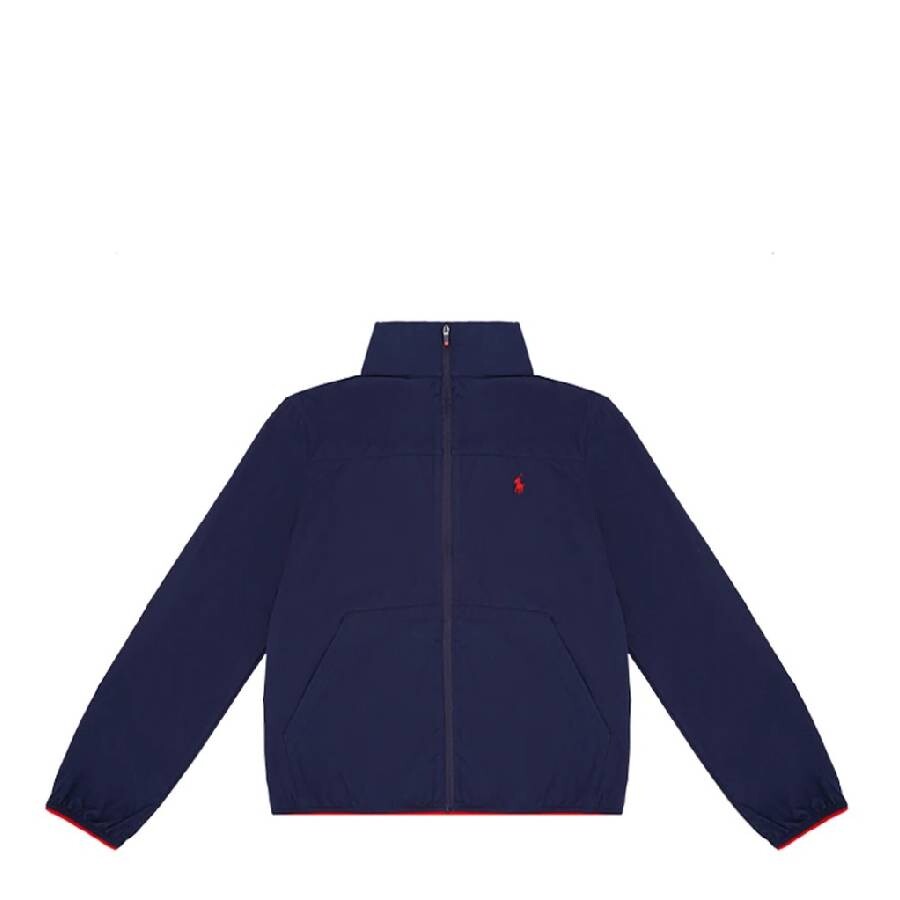 Embroidered Logo Long Sleeve Jacket