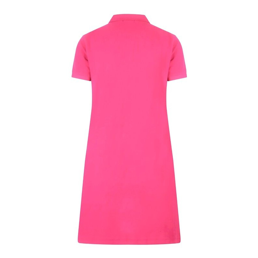 Polo Ralph Lauren Embroidered-pony Polo Dress In Pink