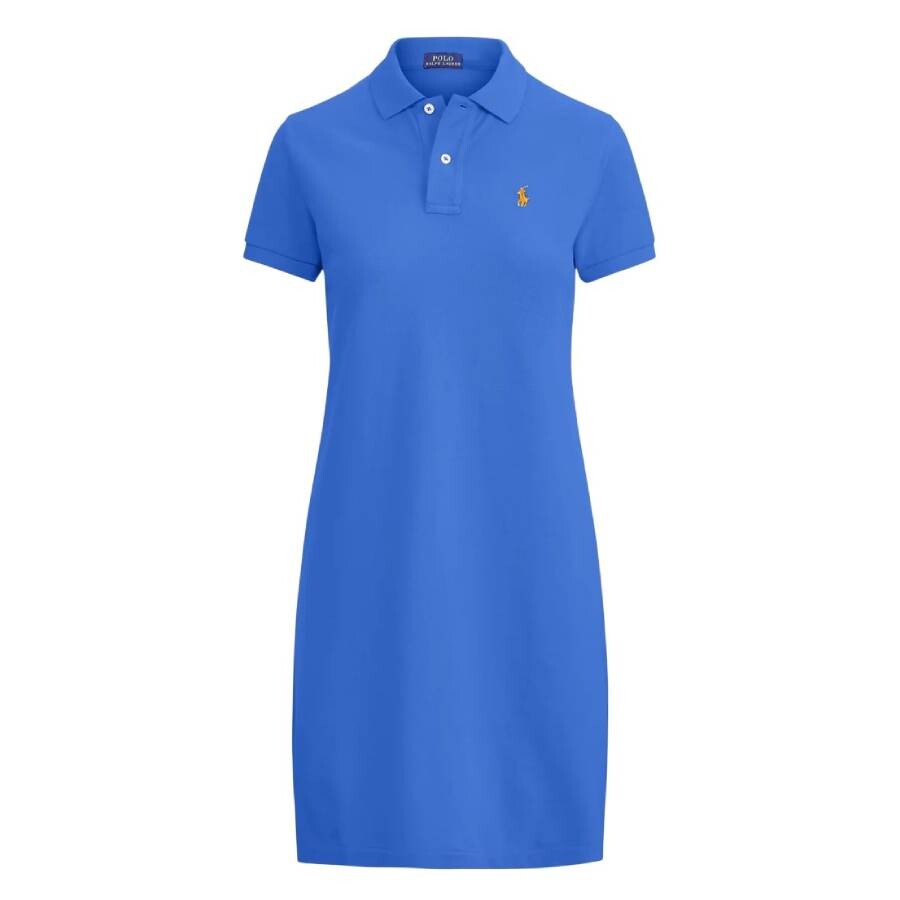 Embroidered-Pony Polo Dress, Size Medium