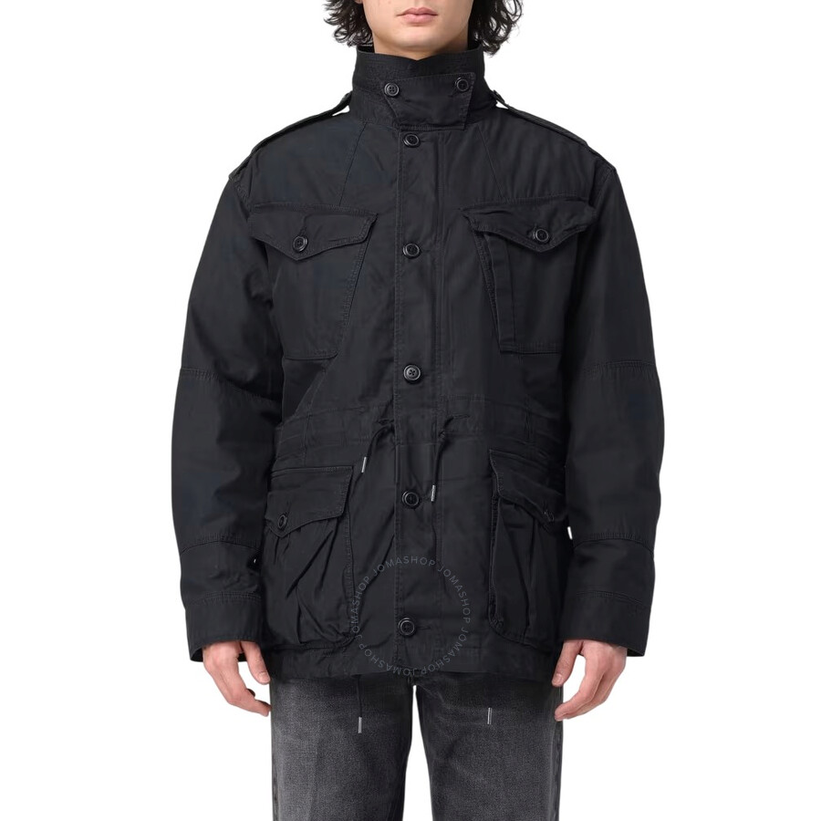Polo Ralph Lauren Mens Bomber Jacket: Troops Jkt Lined In Black