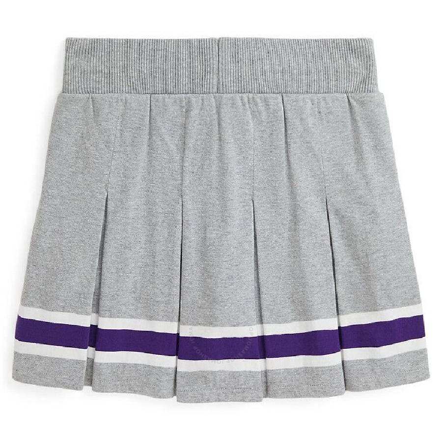 Polo Ralph Lauren Girls Drawstring Pleated Cotton Skirt