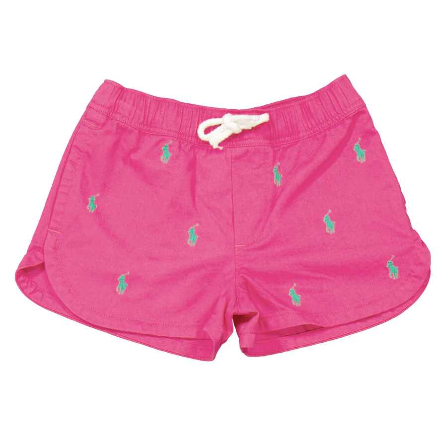 Girls Drawstring Waist Fitted Shorts