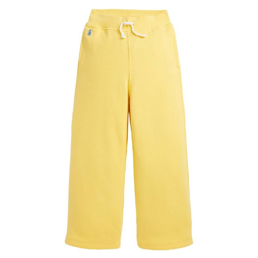 Girls Drawstring Wide-Leg Sweatpants