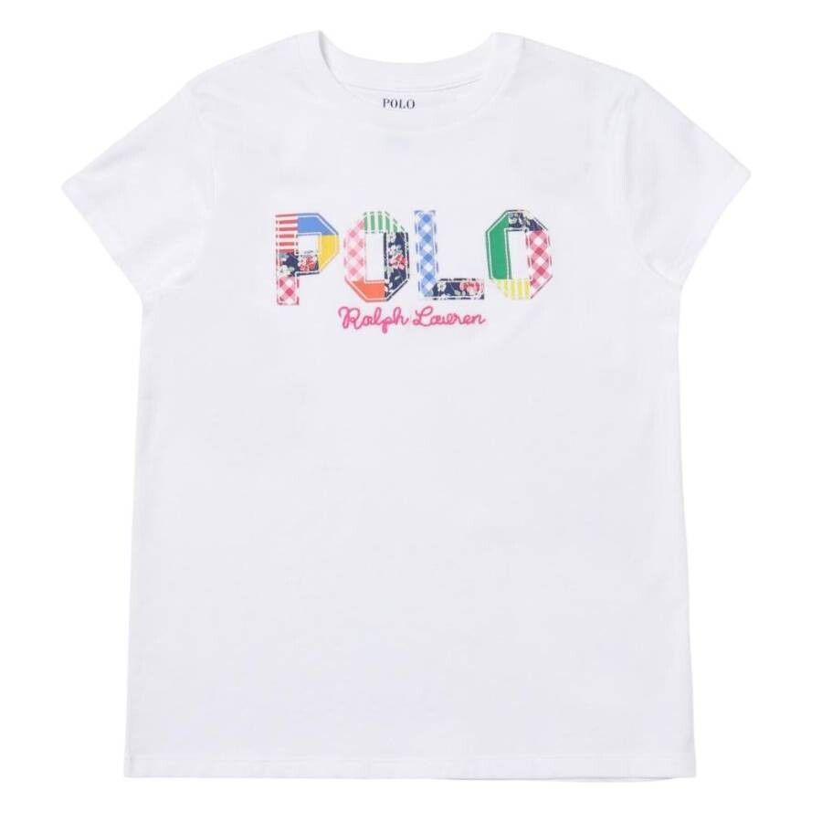 Girls Logo Crew Neck Cotton T-Shirt