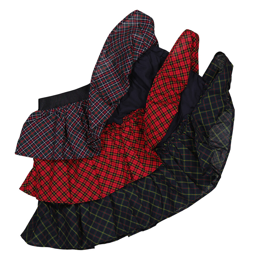 Polo Ralph Lauren Girls Tiered Mixed Plaid Skirt