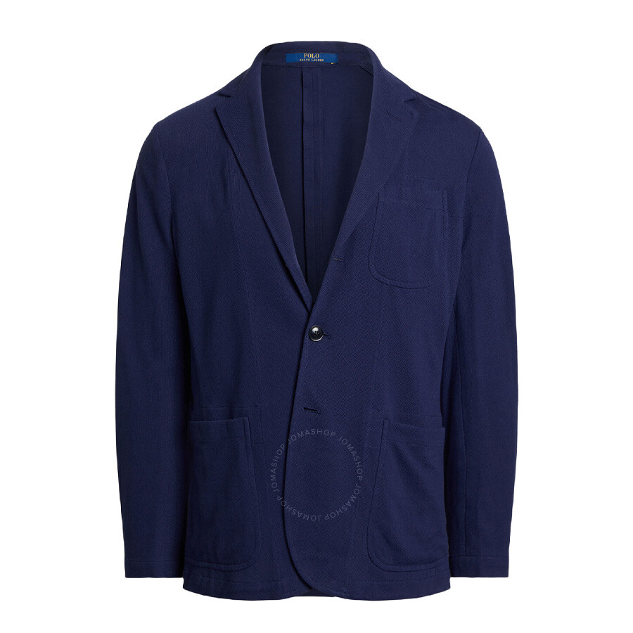 Polo Ralph Lauren Garment-dyed Single-breasted Blazer In Blue