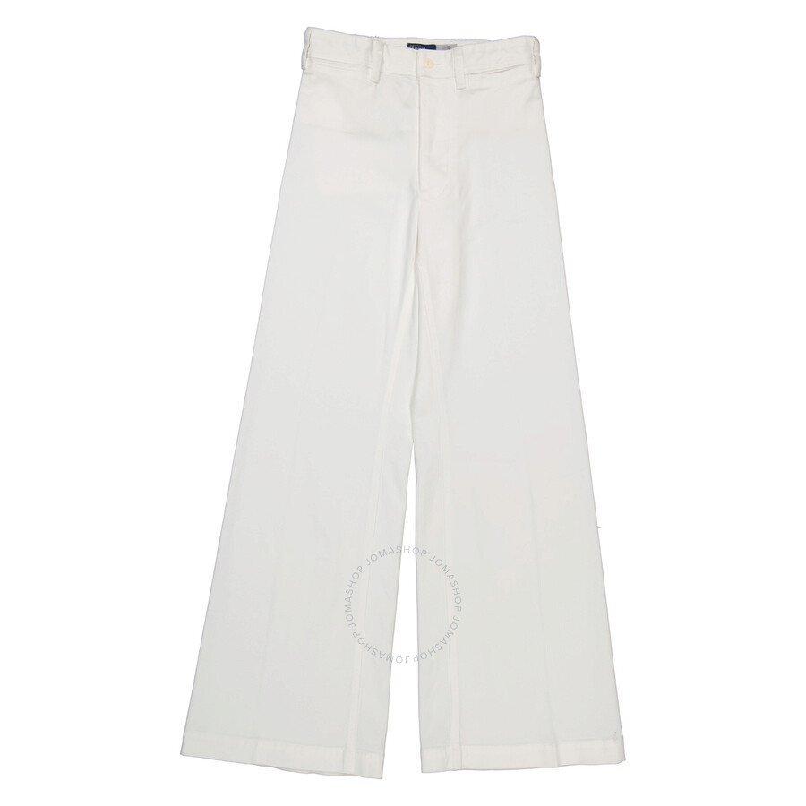 POLO RALPH LAUREN POLO RALPH LAUREN HIGH-WAISTED STRETCH-COTTON PALAZZO PANTS
