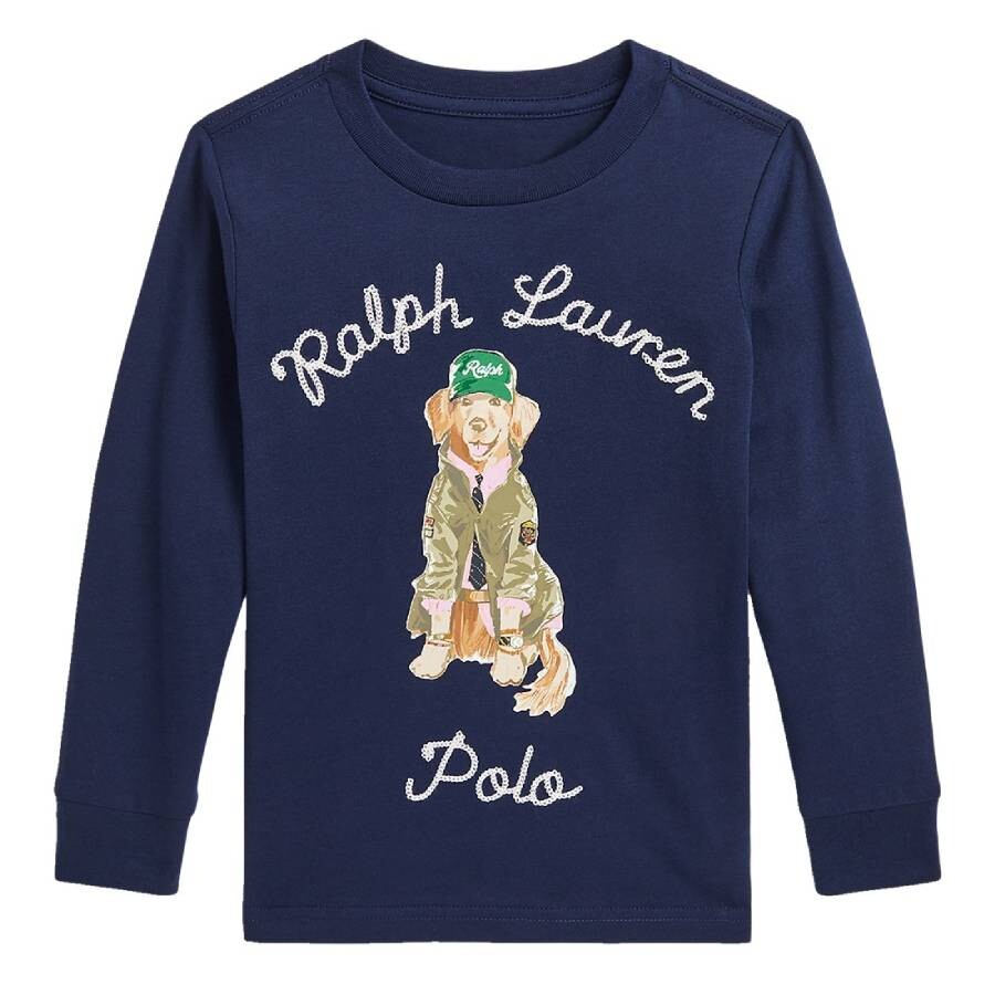 Kids Dog-Print Long-Sleeve T-Shirt