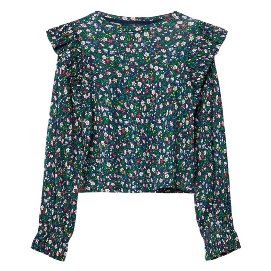Kids Payden Floral Ruffled Top