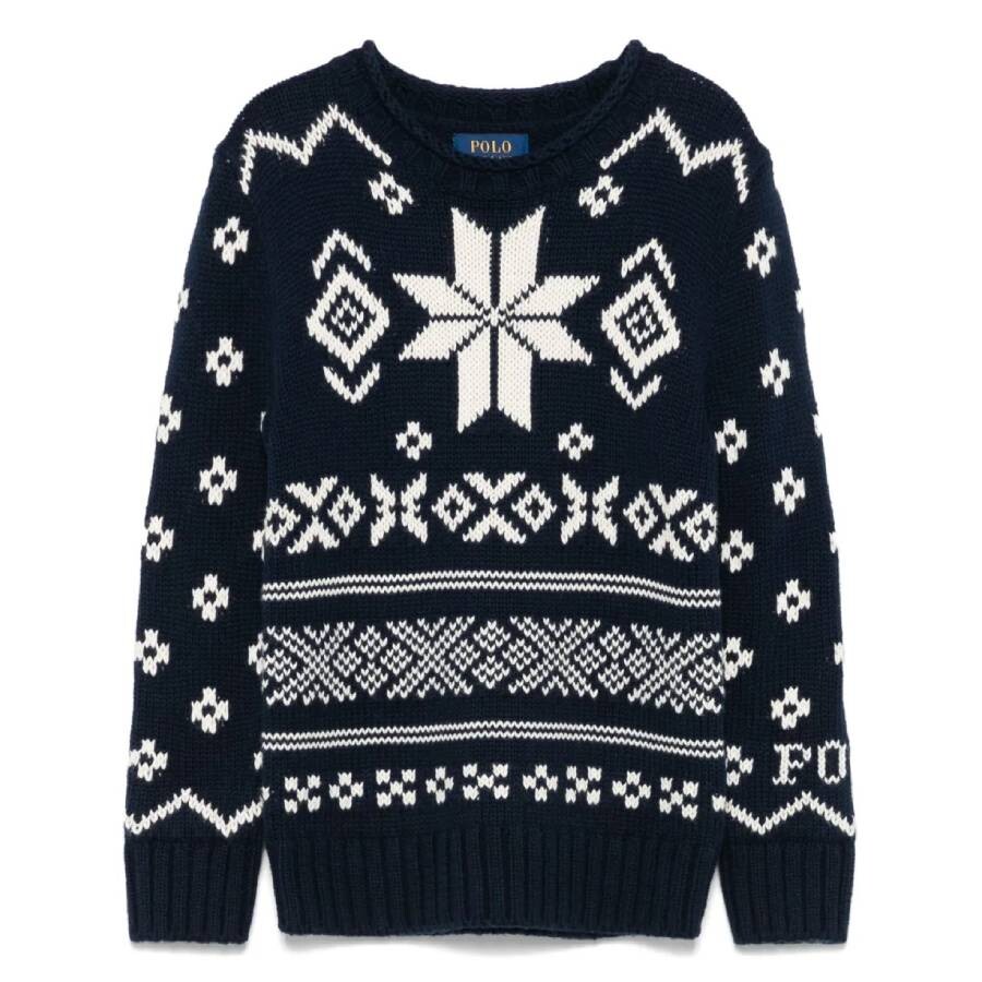 Kids Snowflake Cotton-Blend Sweater