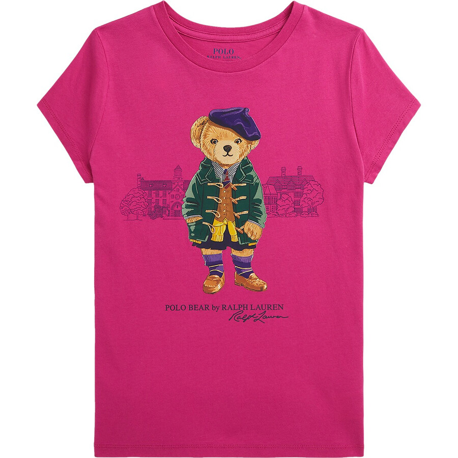 Kids Teddy Bear Print T-Shirt