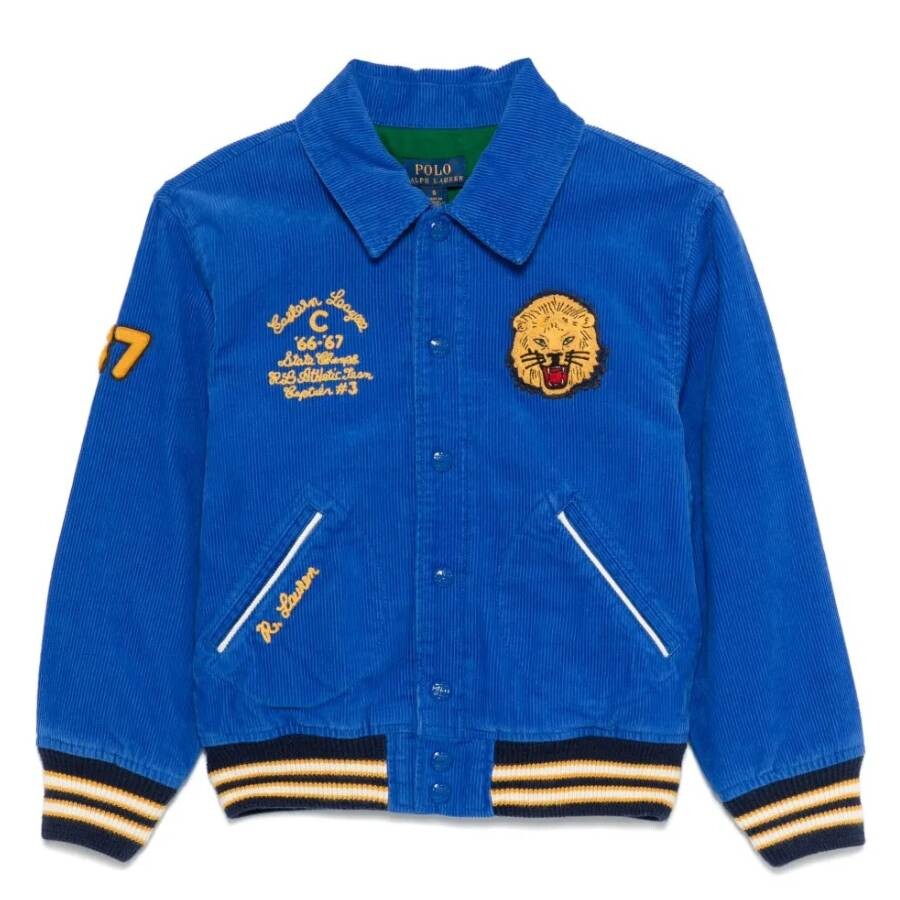 Kids Varsity-Inspired Corduroy Jacket, Size 4Y