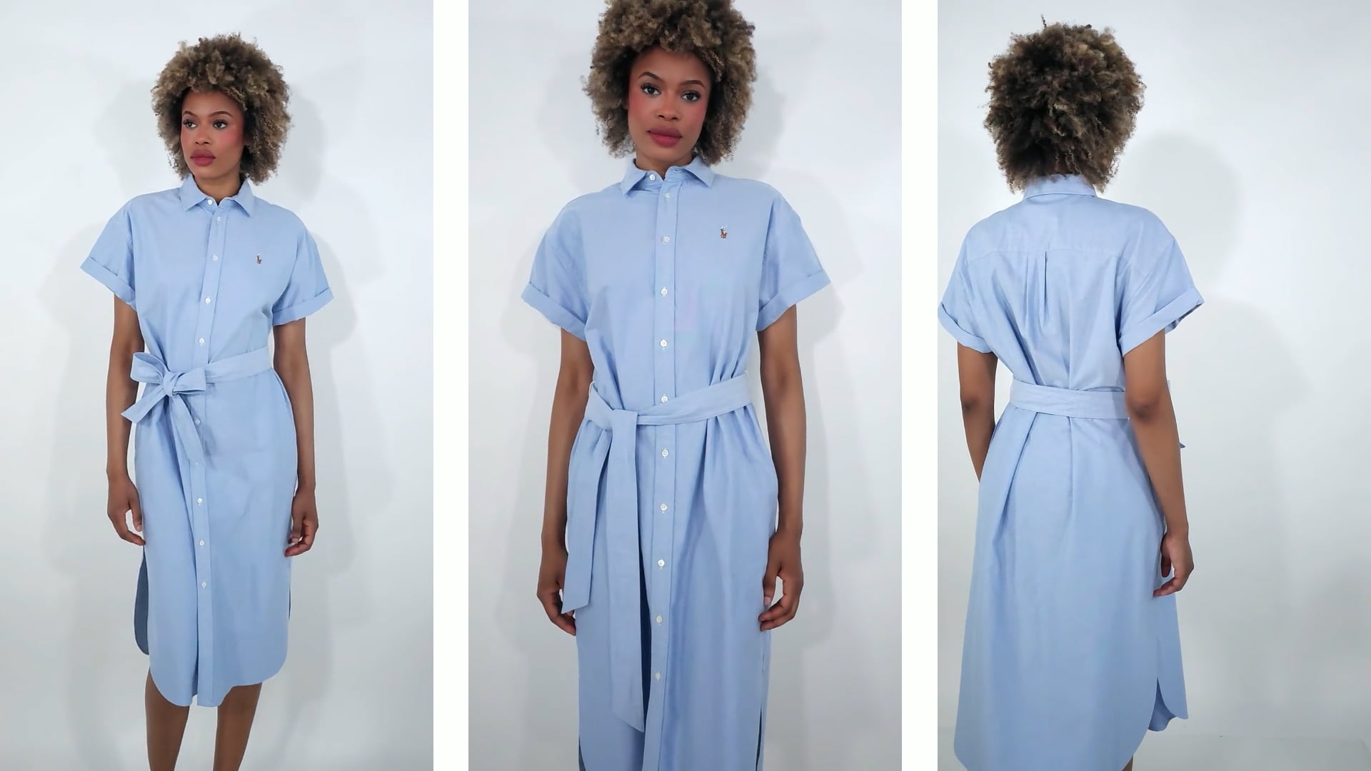 Polo Ralph Lauren Light Blue Chemisier Dress