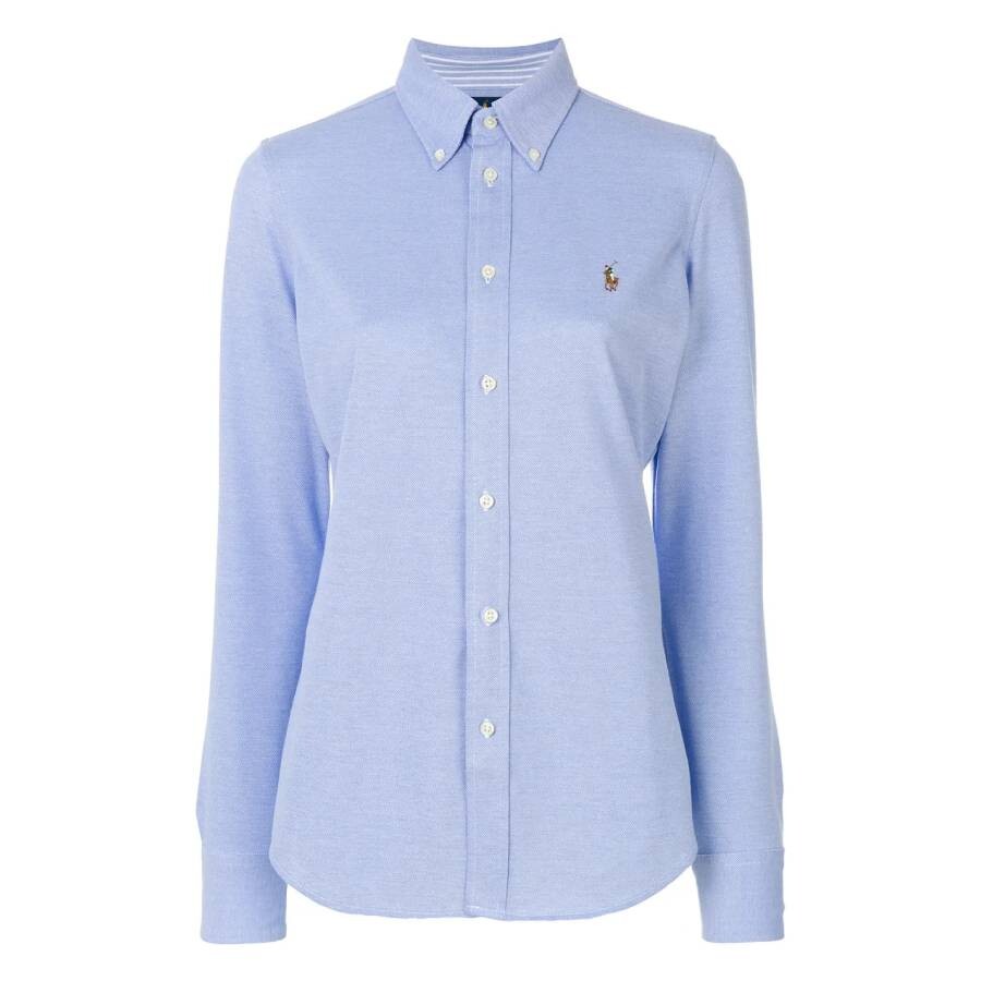 Logo Embroidered Oxford Shirt