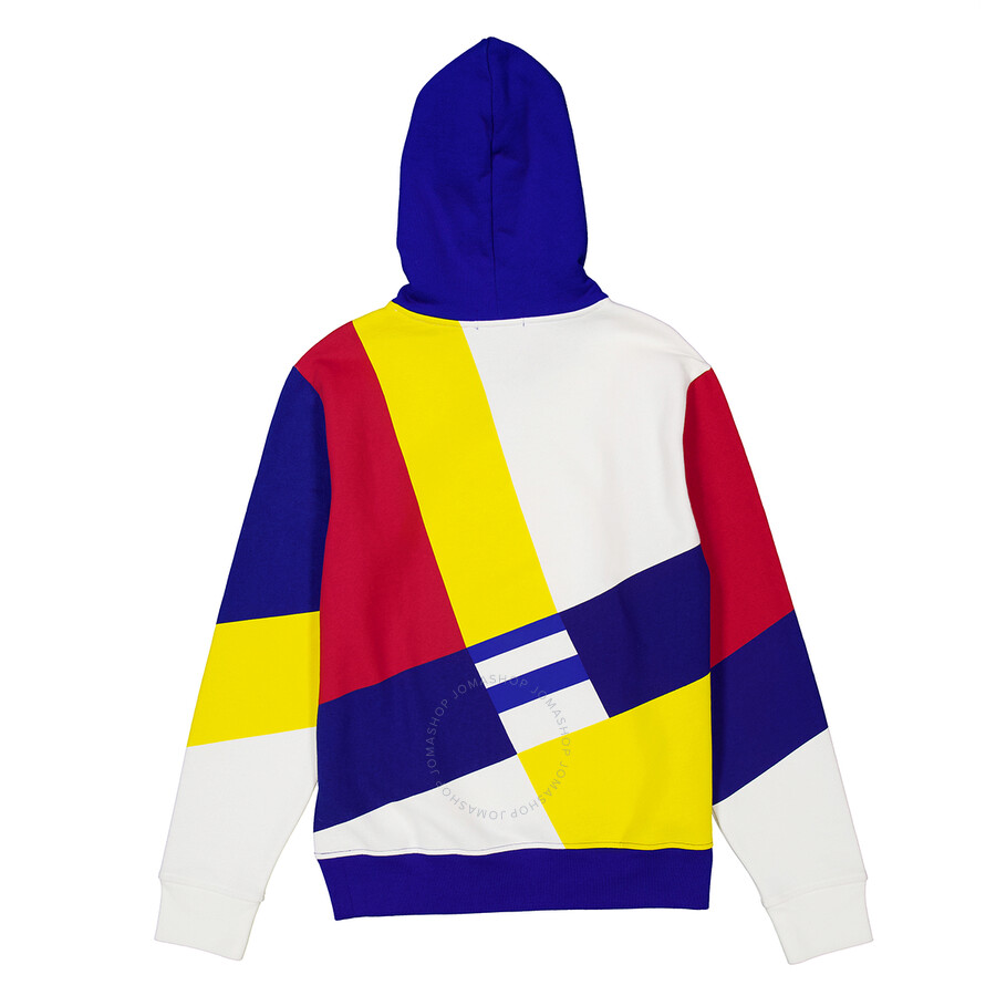 Polo Ralph Lauren Logo Graphic Pattern Hoodie In White