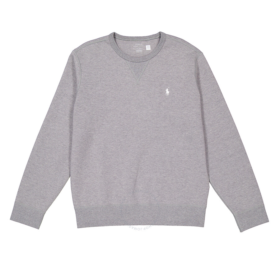 Polo Ralph Lauren Long Sleeve Crewneck Sweatshirt In Grey In Grey