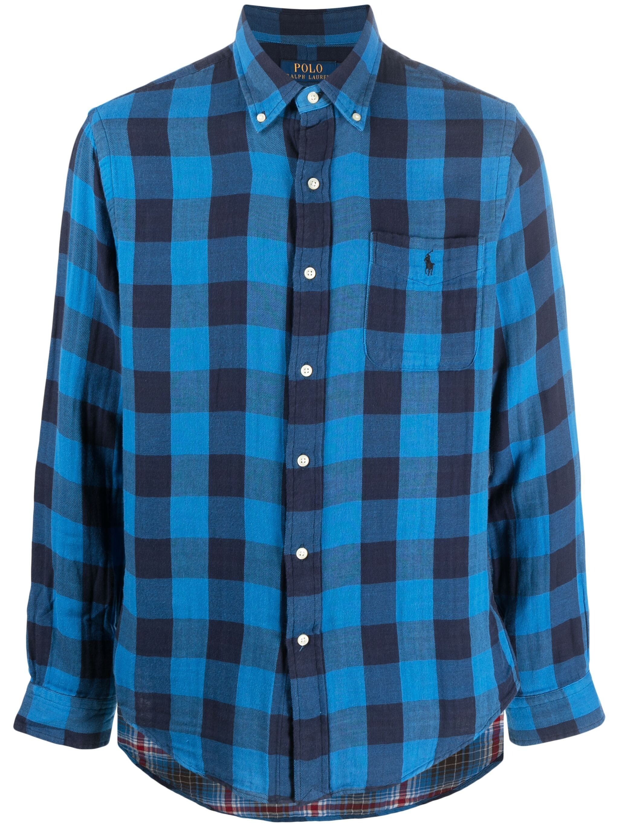Polo Ralph Lauren Long Sleeve Polo Pony Check Plaid Shirt, Size