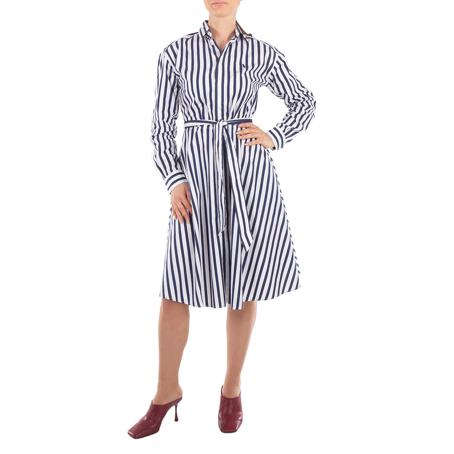 Long Sleeves Stripe Dress