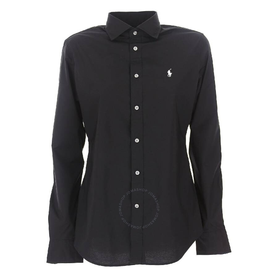 Long-Sleeve Strech Poplin Shirt, Size 2
