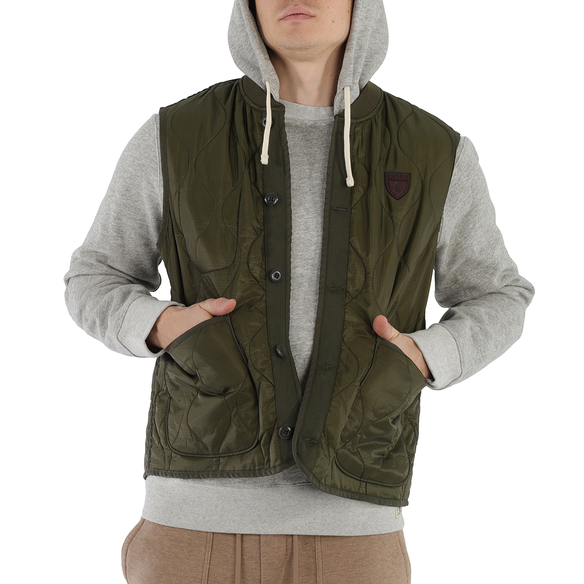 Armadillo Ralph Polo Ralph Lauren Men's Armadillo Logo Patch Quilted Vest, Size X-Large ...
