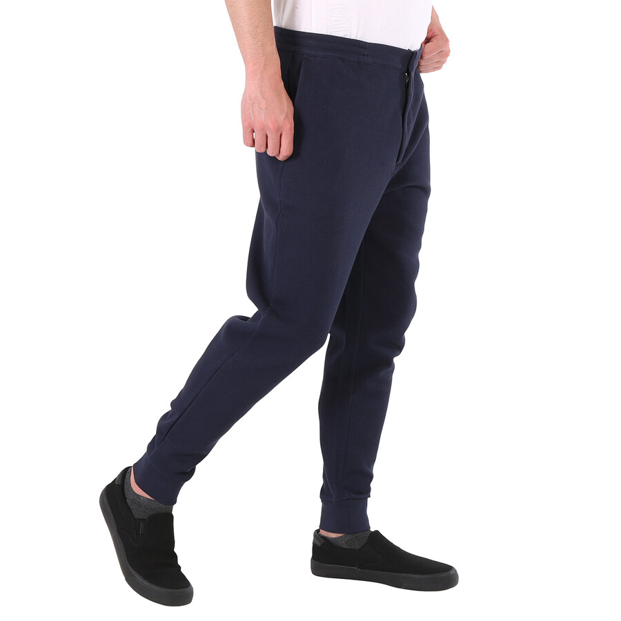 Shop Polo Ralph Lauren Men's Aviator Navy Double-knit Jogging Pants In Blue