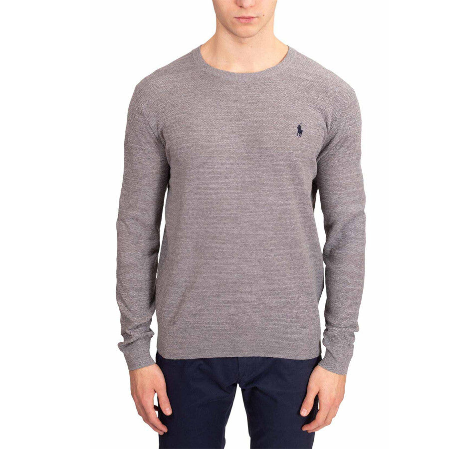 Men's Linen Blend Crewneck Sweater