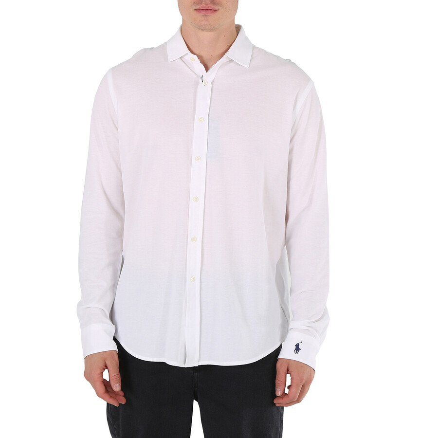 Polo Ralph Lauren Men's White ButtonDown Long Sleeve Shirt, Size X