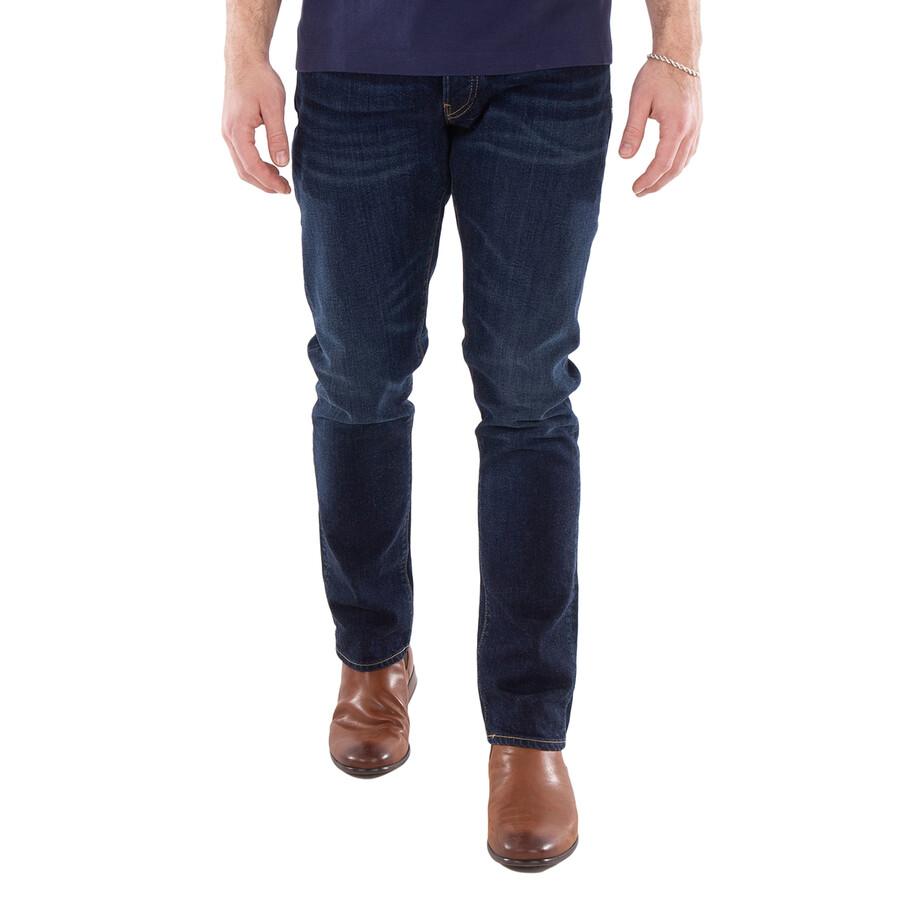 Mid-Rise Cotton-Blend Denim Jeans
