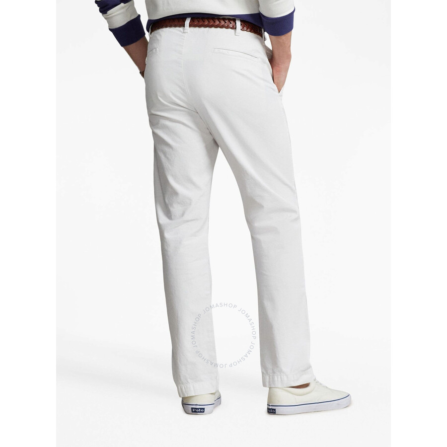 Polo Ralph Lauren Mid-rise Straight-leg Trousers In White
