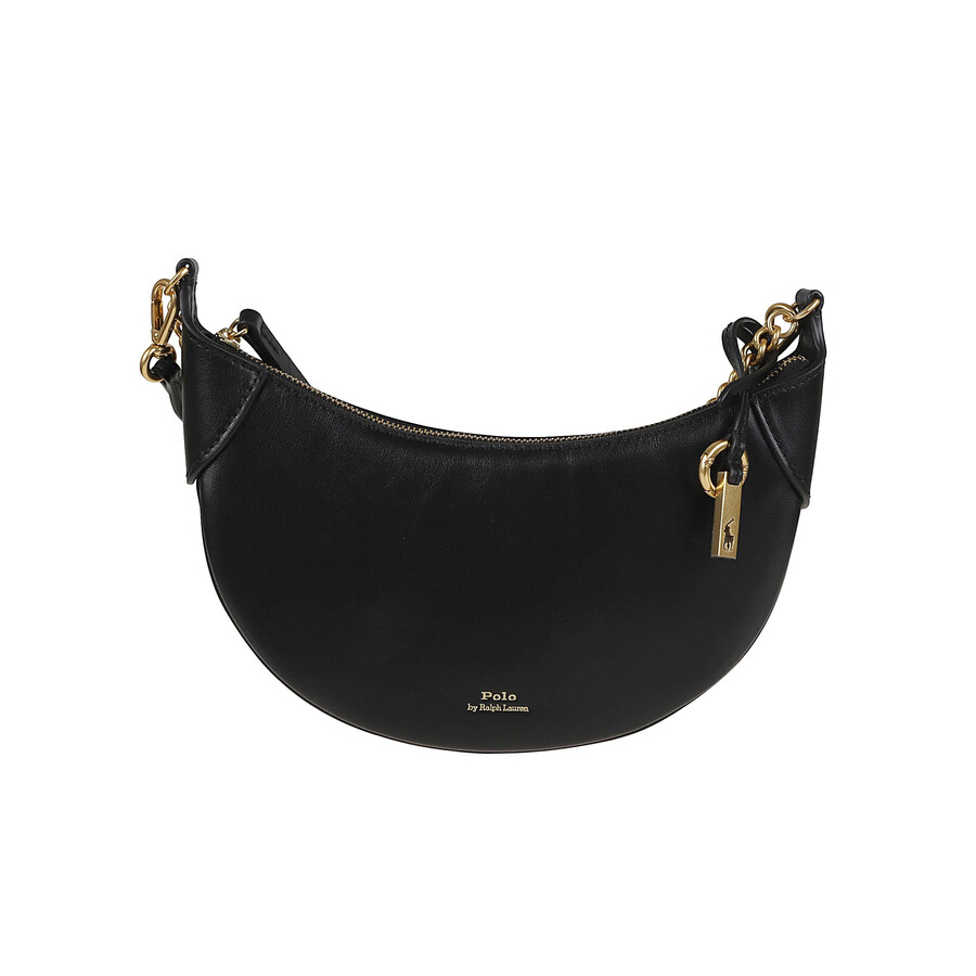 Polo Ralph Lauren Mini Leather Saddlebag With Chain Handle In Multi