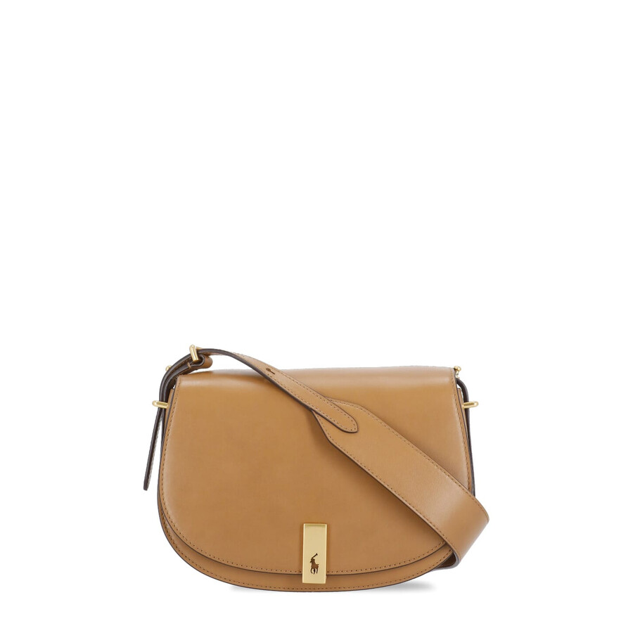 Polo Ralph Lauren Mini Saddle Shoulder Bag In Brown