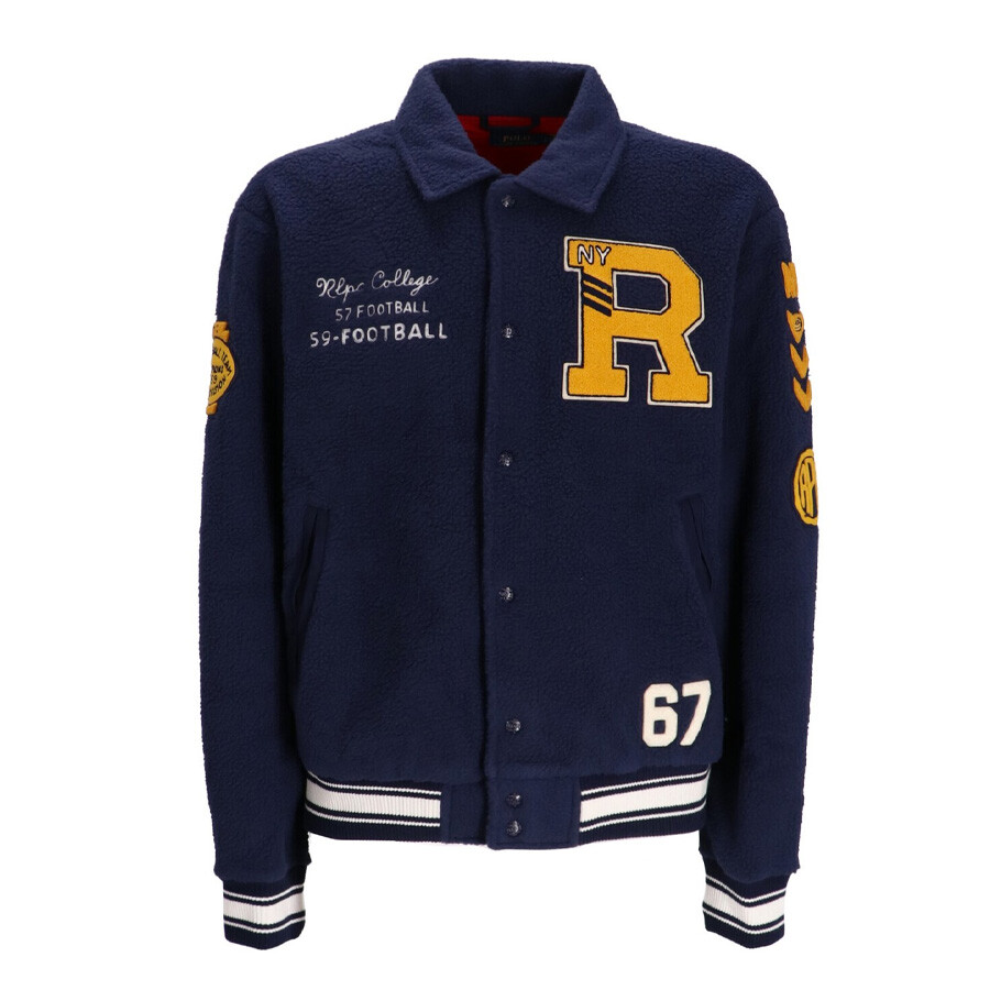 Patch-Detail Bomber Jacket