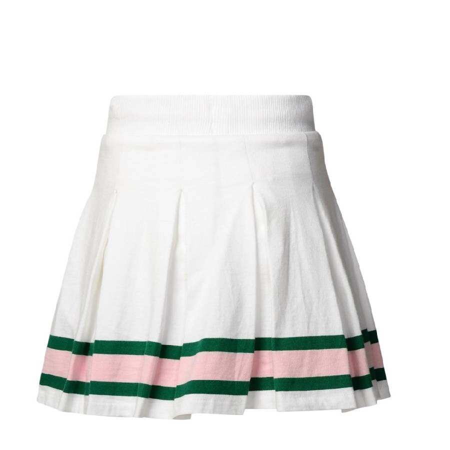 Polo Ralph Lauren Girls Drawstring Pleated Skirt In White
