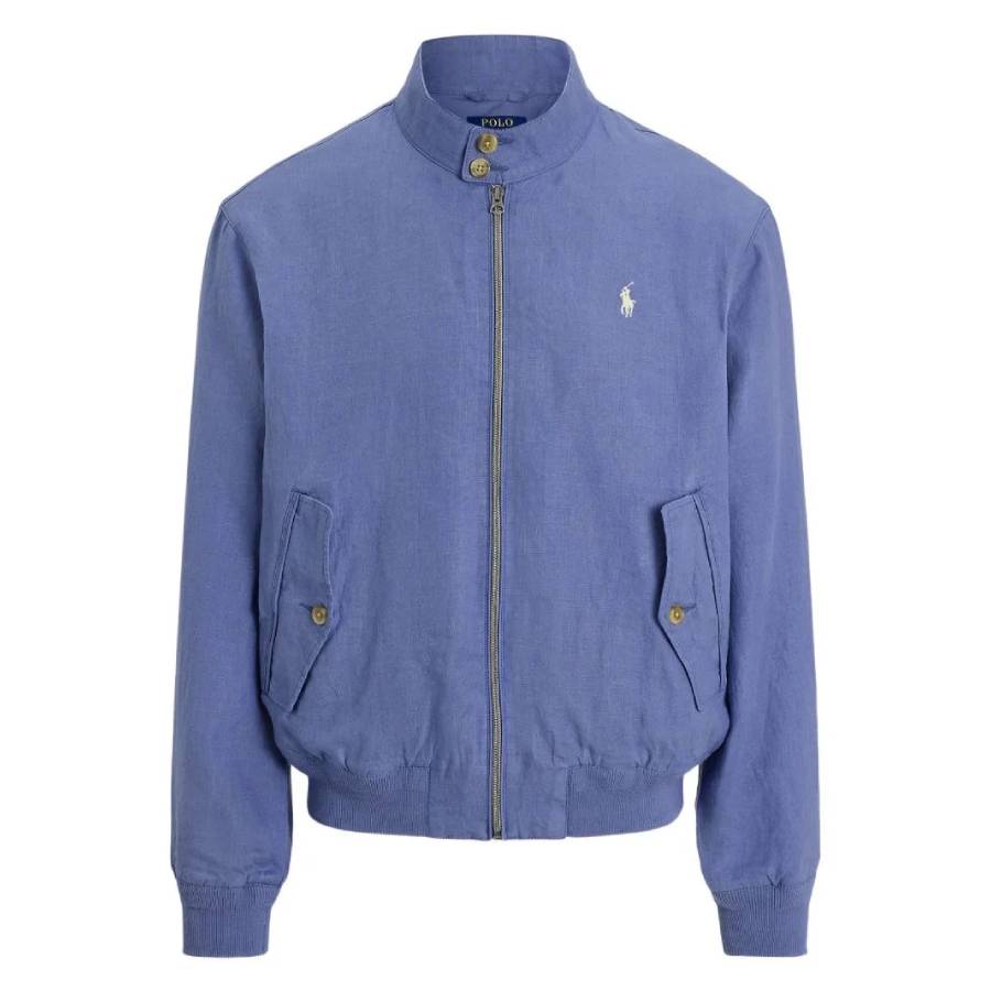Polo Ralph Lauren The Bedford Linen Herringbone Jacket In Blue