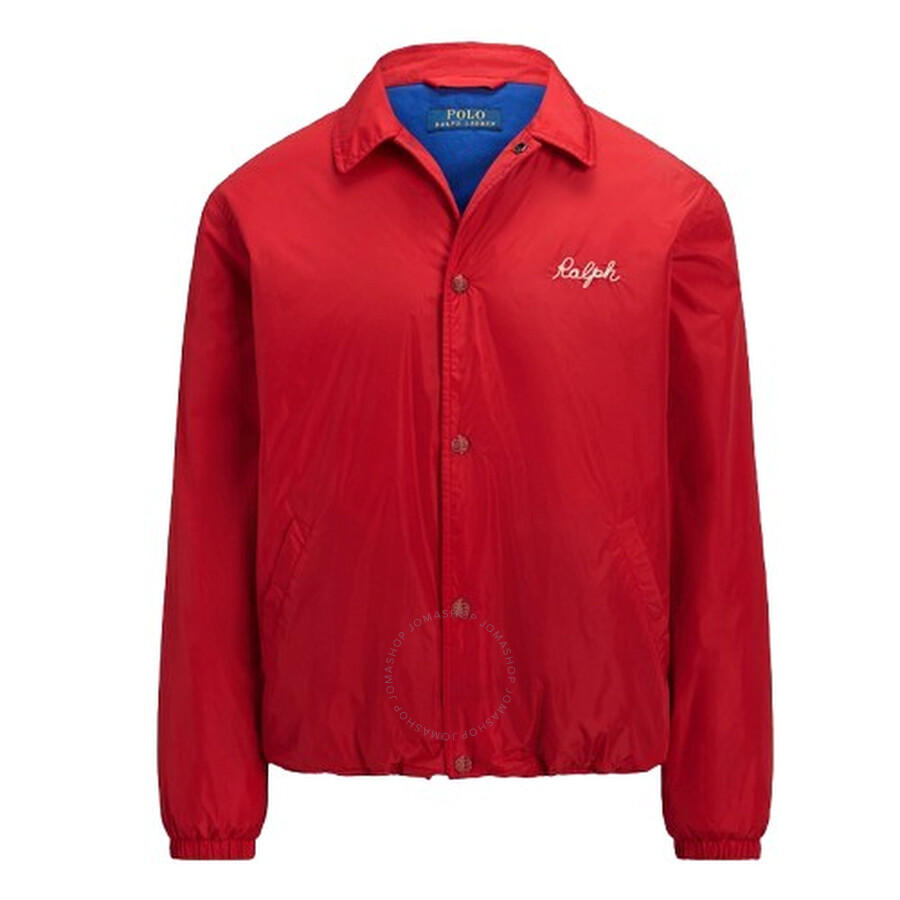 Polo Ralph Lauren Repellent Coach Jacket In Red