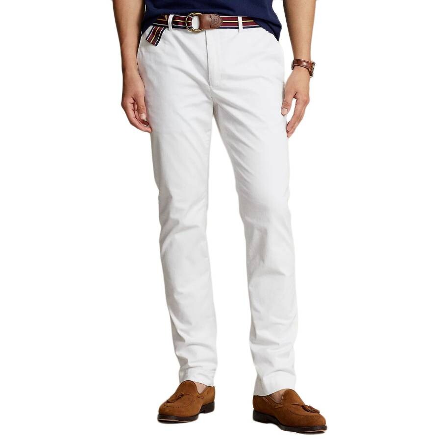 Stretch Slim Fit Cotton Pants, Size 30W-32L