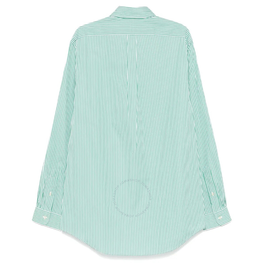 Polo Ralph Lauren Stripe Pattern Cotton Shirt In White