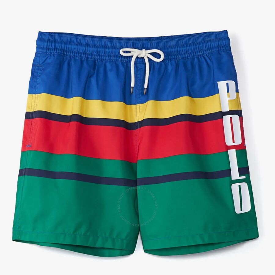 Polo Ralph Lauren Striped Traveler Swim Trunks