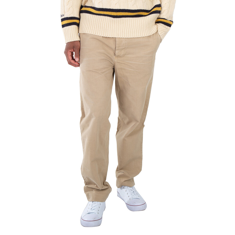 Polo Ralph Lauren Surrey Tan Pleated Canvas Pants, Waist Size 36W