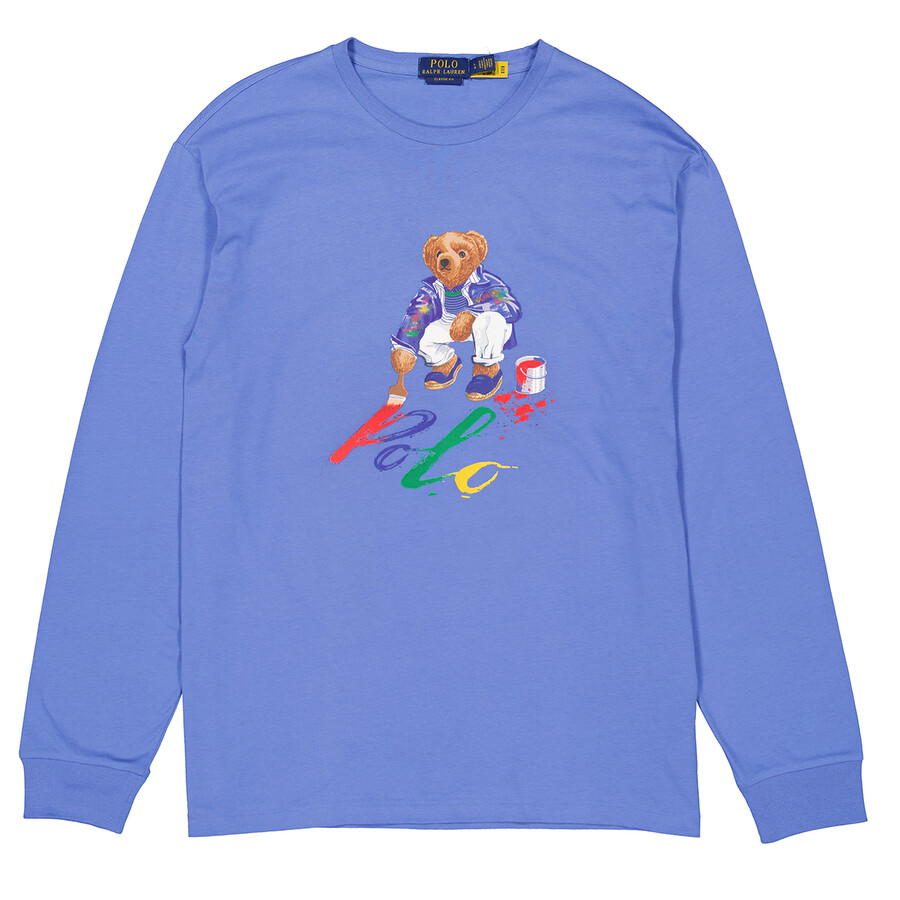 Teddy Bear Print Long-Sleeved T-Shirt
