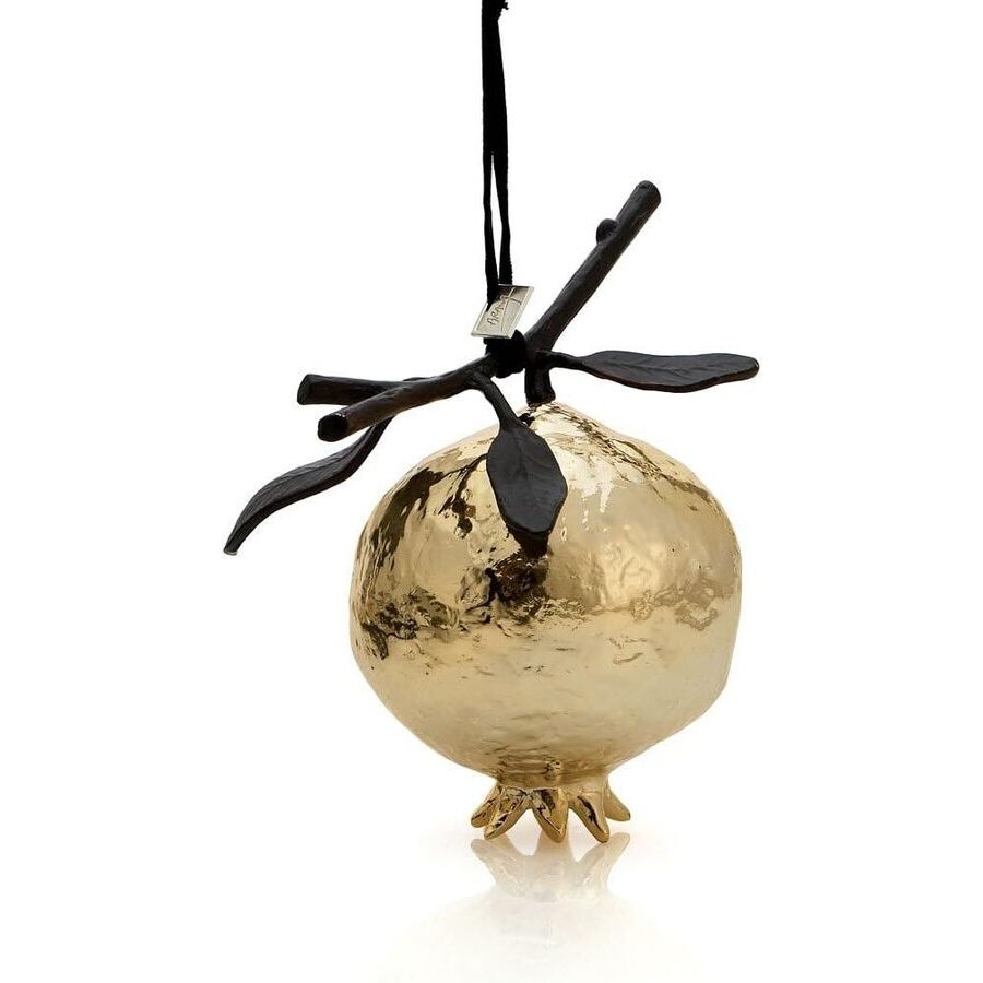 Michael Aram Pomegranate Ornament In Silver Tone