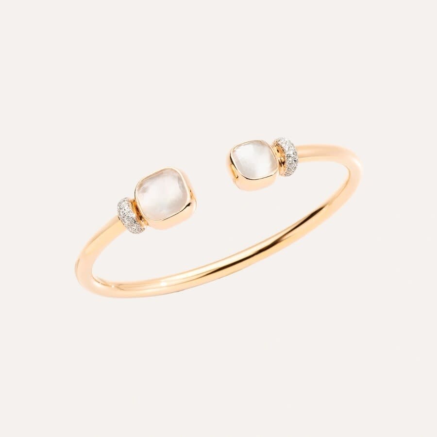 Pomellato Bracelet Nudo - White Mother Of Pearl - Pbc1006_o7whr_btbmp In Rose Gold-tone