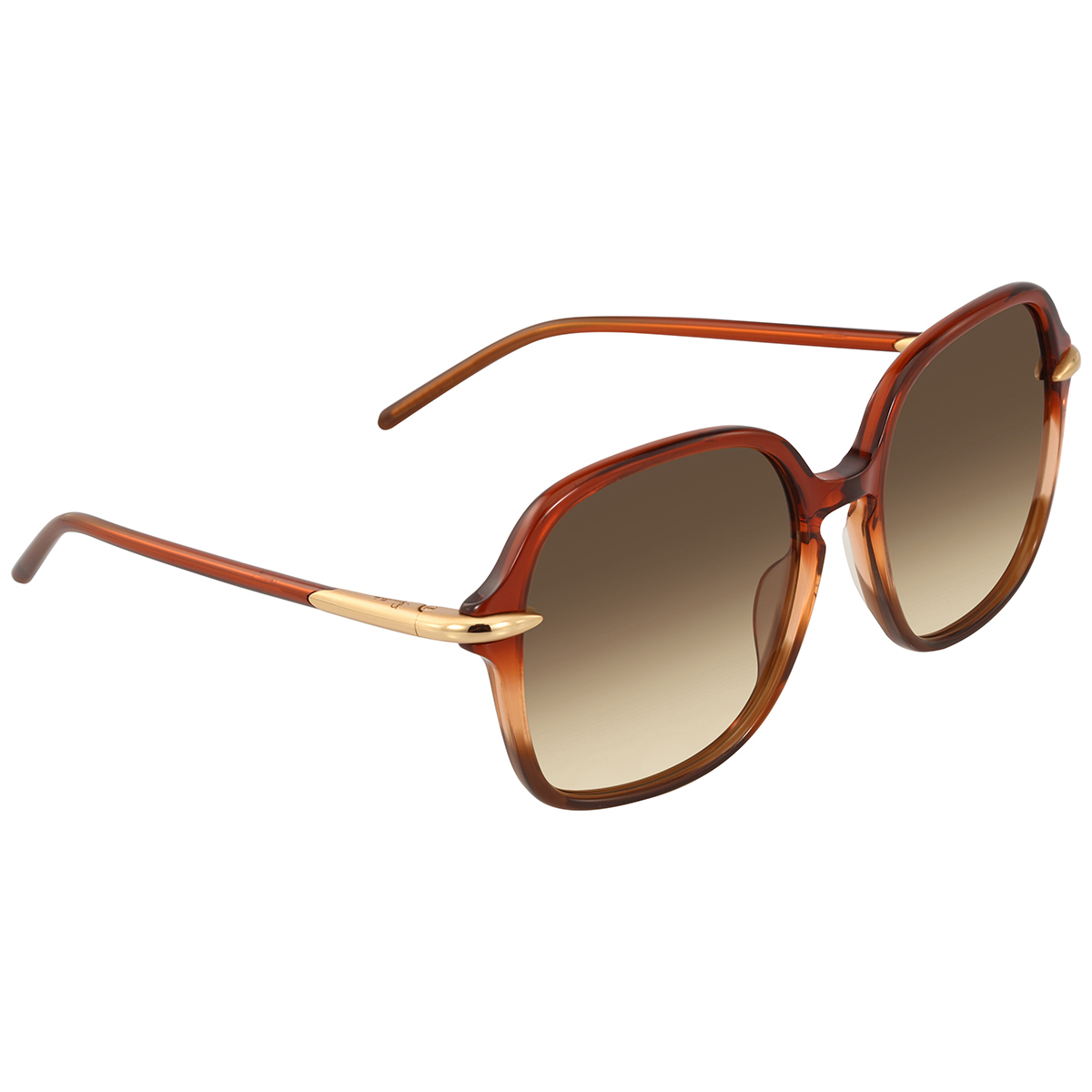 Pomellato Brown Square Ladies Sunglasses PM0035S 002 56  display picture 3