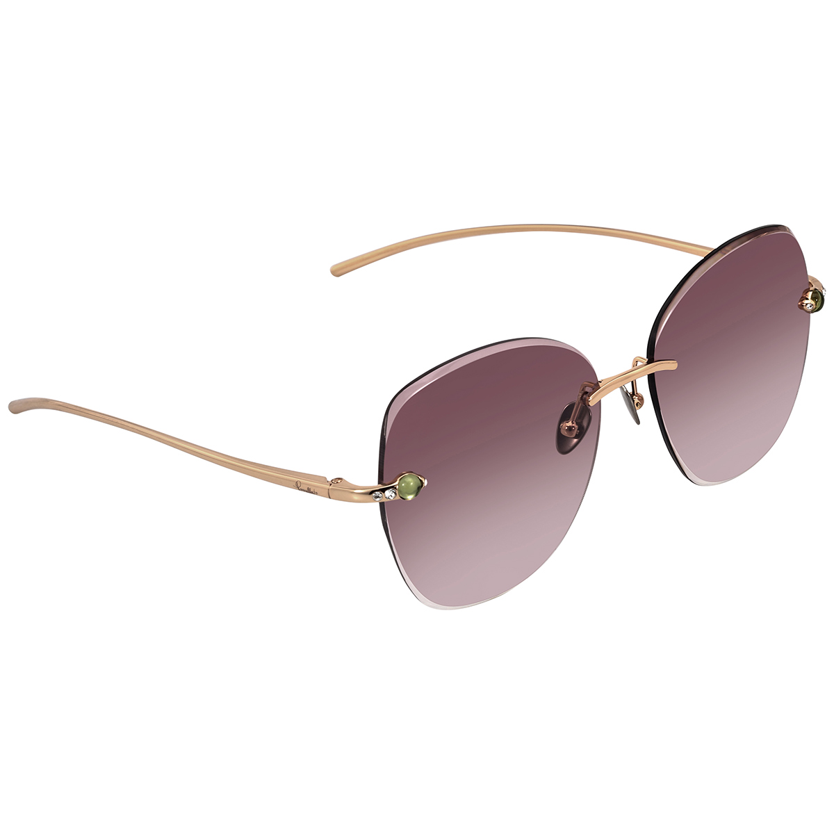 Pomellato Violet Butterfly Ladies Sunglasses PM0066S 002 57  display picture 1