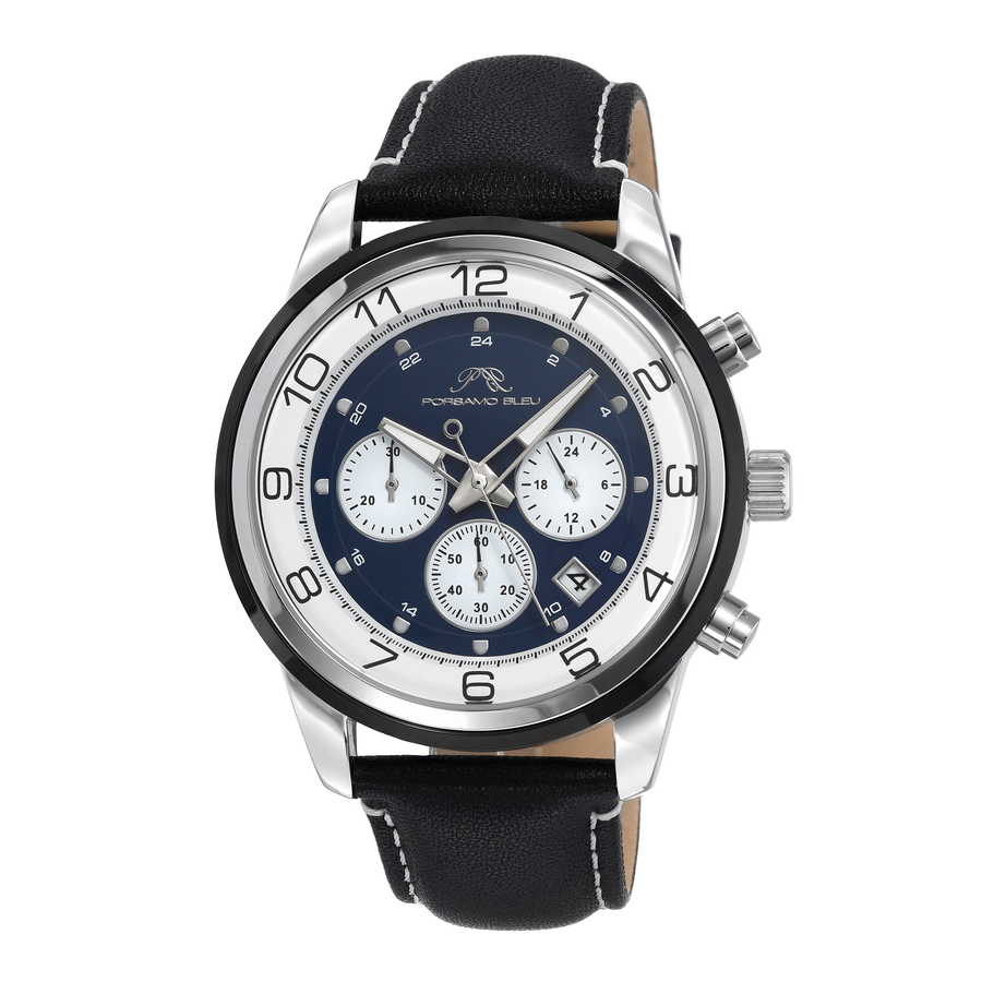 Porsamo Bleu Arthur Chronograph Quartz Blue Dial Men's Watch 1091CARL